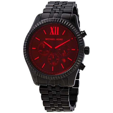 red michael kors men's watch|red michael kors watch men's.